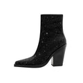 Rhinestone Western Mid-Calf Boots | Stage & Drag