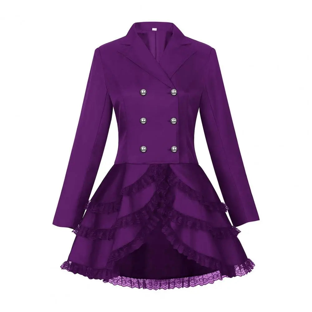 Steampunk Coat | Lace-Trimmed Victorian Style