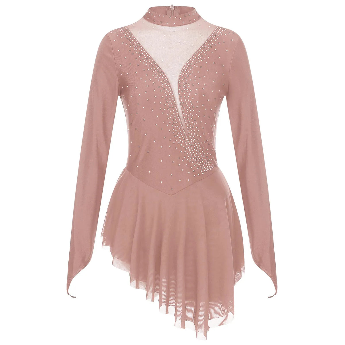 Aurora Rhinestone Lyrical Dance Leotard Dress