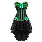 Striped Corset Dress | Lace-Up | Plus Sizes