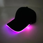 LED EL Wire Baseball Cap | Light-Up Rave Festival Hat