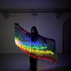 LED Rainbow Veil | Silk Dance Prop with Poi Ball