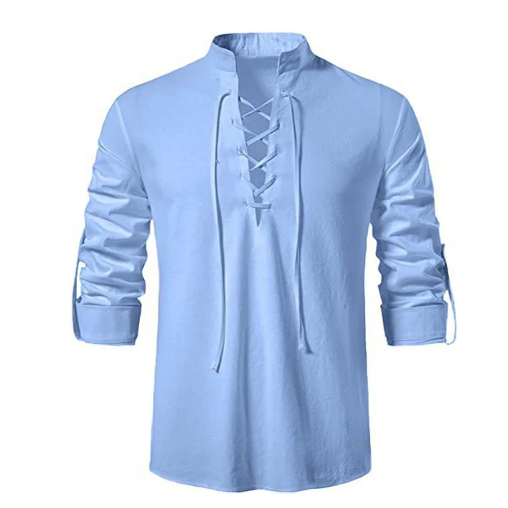 Lace-Up Renaissance Shirt | Men's Costume