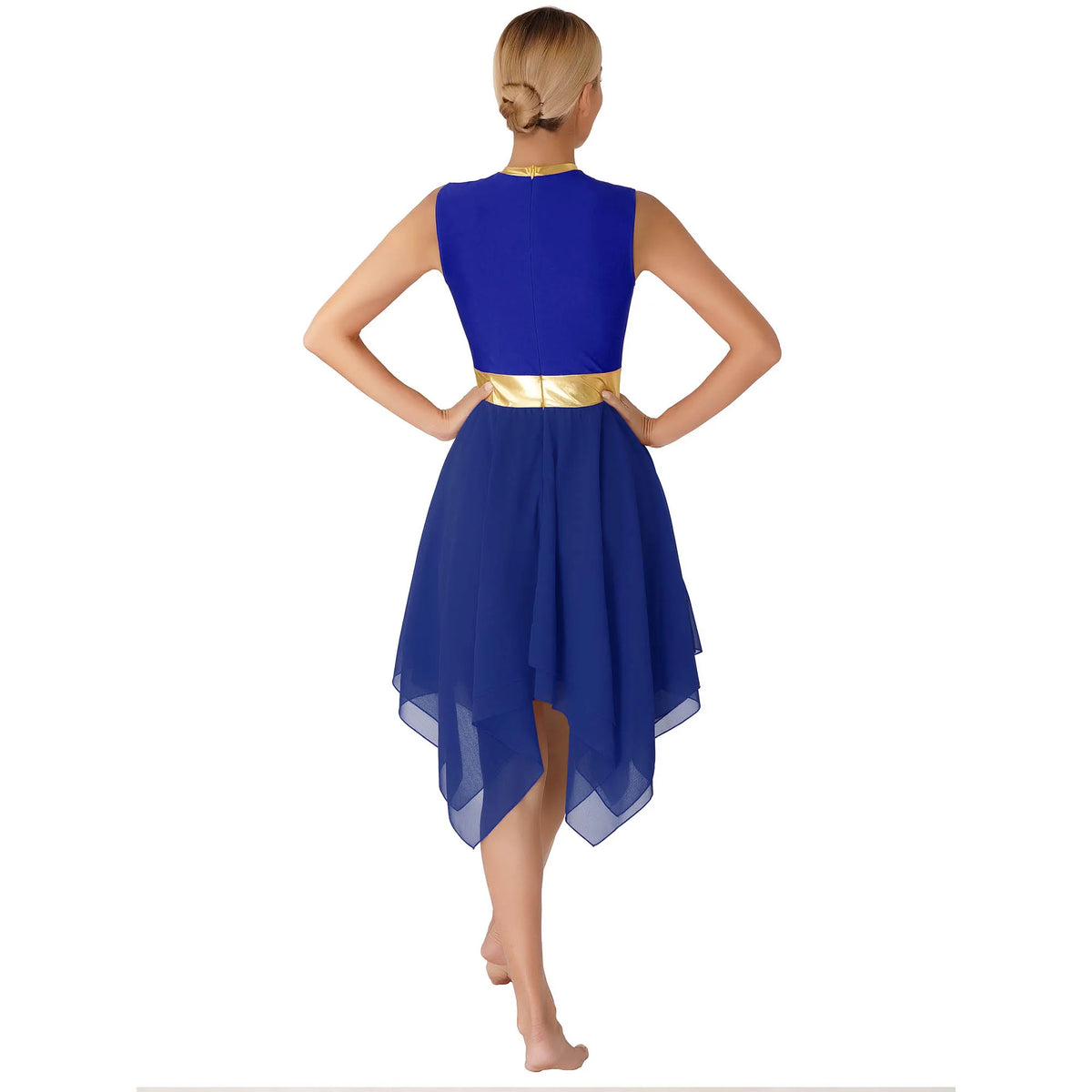 Lyrical Praise Dance Dress | Asymmetric Hem | Multi-Color
