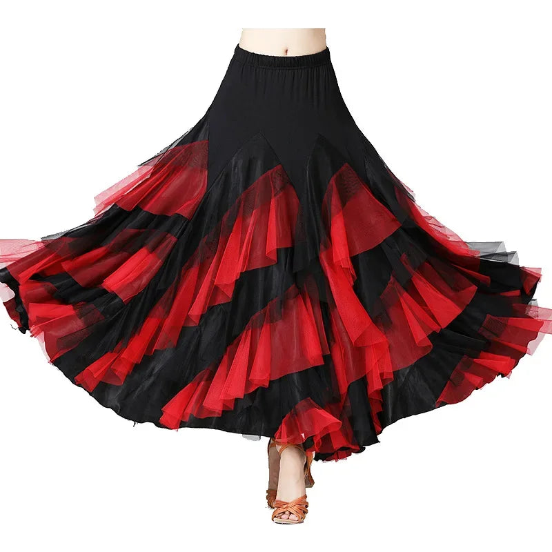 Layered Big Swing Dance Skirt | Flamenco & Ballroom
