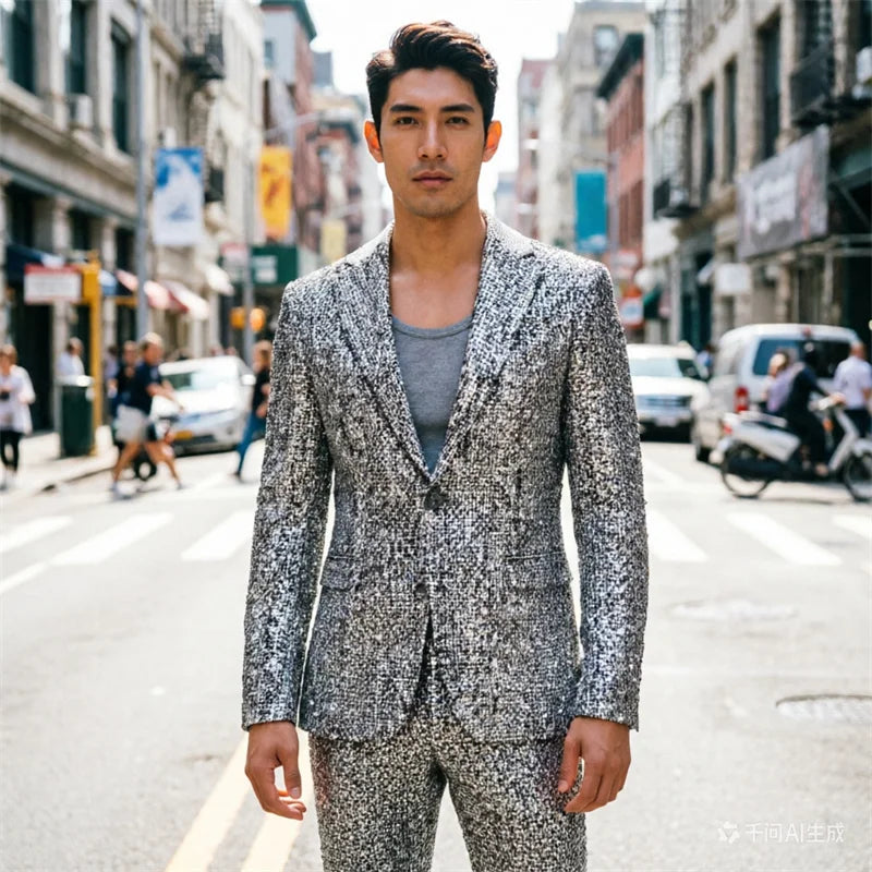 Men’s Sequin Suit | Two-Piece Stagewear