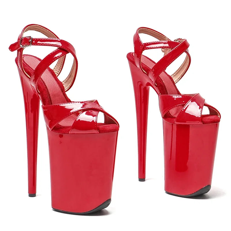 9-Inch Patent Platform Sandals