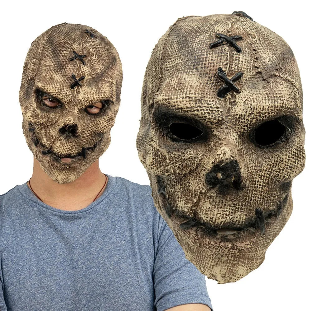 Stitched Skull Mask | Horror Detail