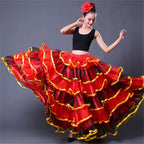 Flamenco Ruffle Skirt | Multi-Tier Swing | 180–720°