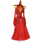 Polka Dot Ballroom Dress | Long Sleeves | 2 Colors | XXS-XXL