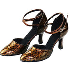 Latin Dance Heels | Rhinestone | Multi-Color