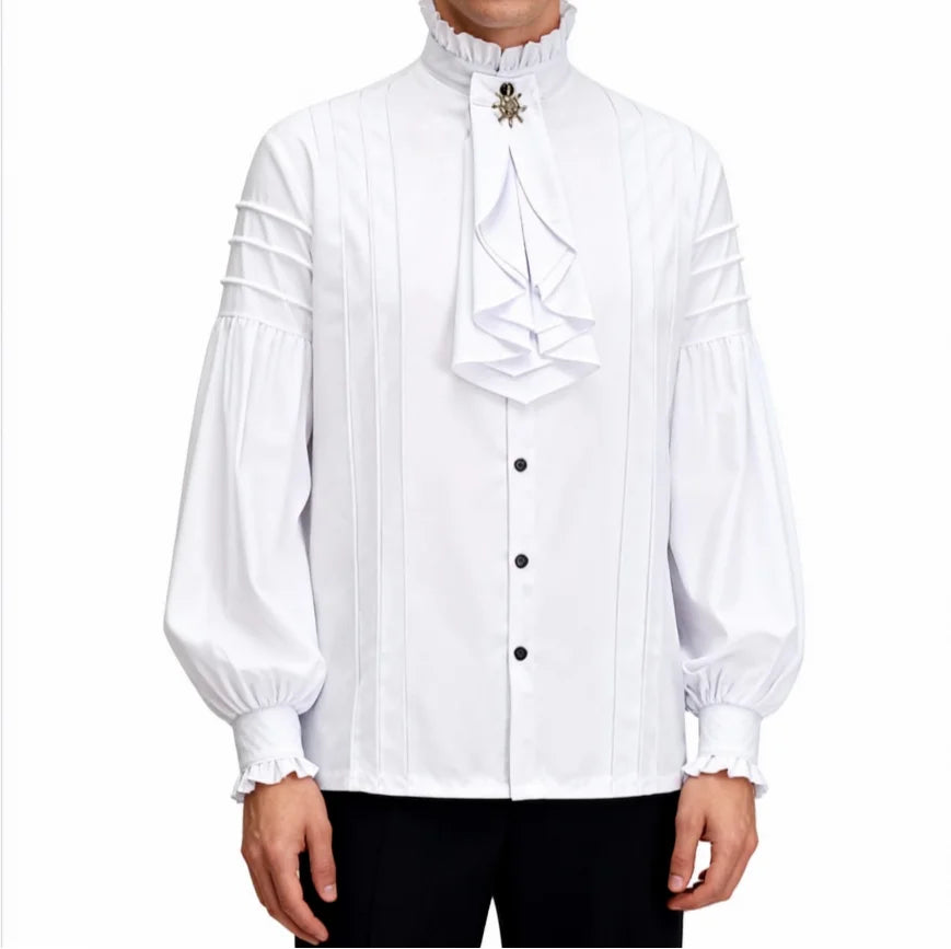 Men's Victorian Shirt | Ruffled Front