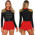 Ringmaster Velvet Bodysuit | Circus Stage Costume