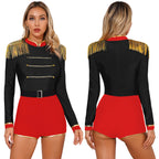 Ringmaster Velvet Bodysuit | Circus Stage Costume