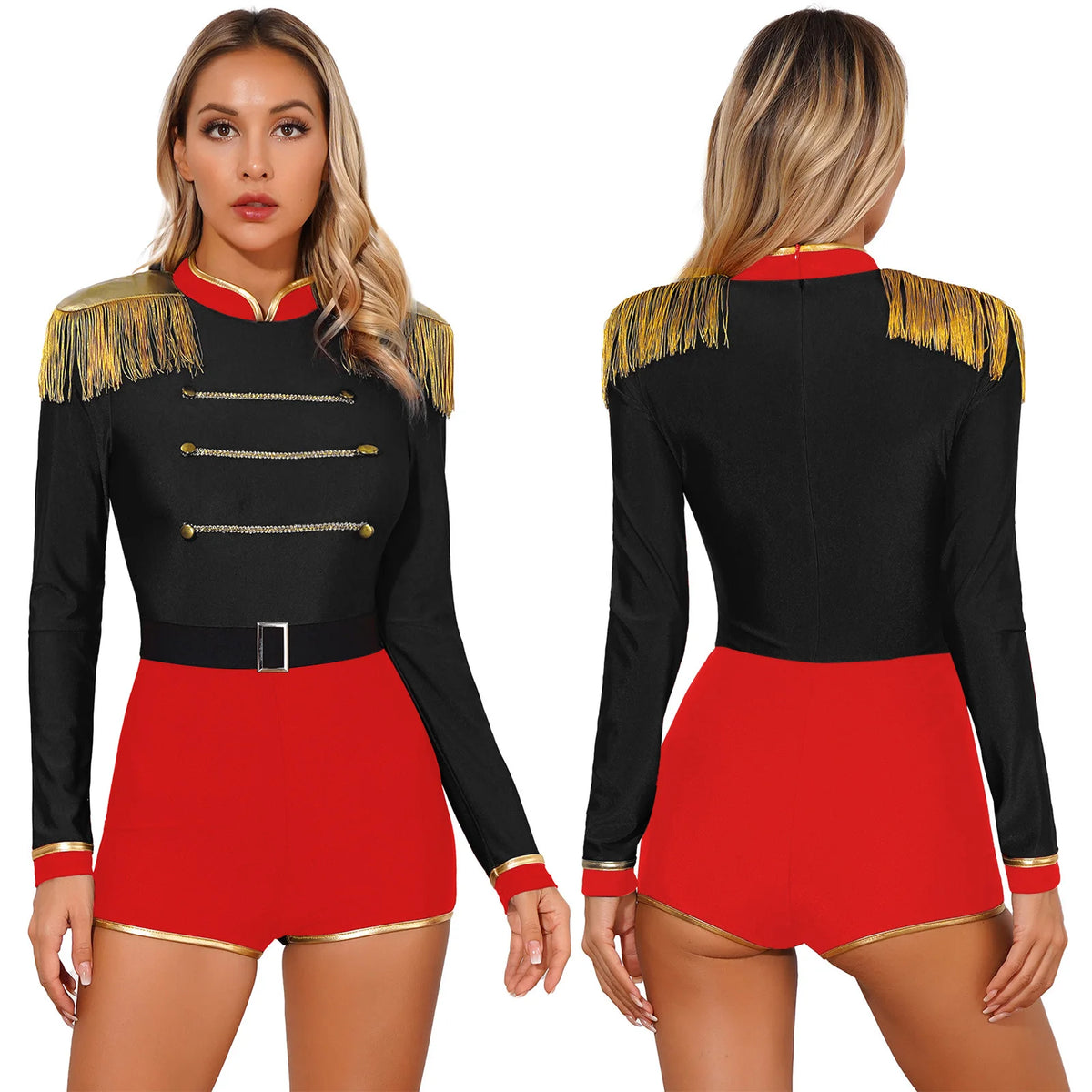 Ringmaster Velvet Bodysuit | Circus Stage Costume