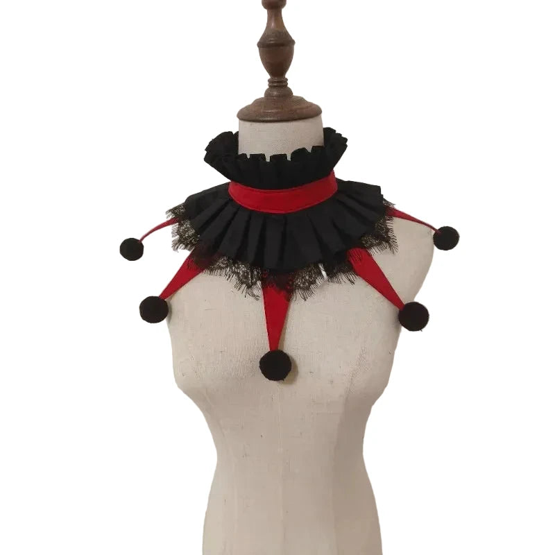 Clown Jester Collar | Colorful Ruff | Stage & Halloween
