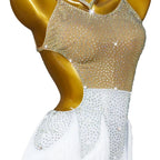 Fringe Crystal Latin Dance Dress with Accessories Set — Competition & Samba