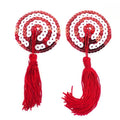 Lace Heart & Round Pasties with Tassels | Nipple Covers