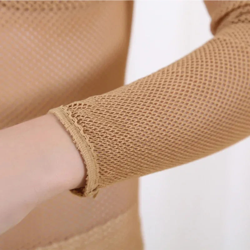 Fishnet Bodysuit Stocking — Full-Body Dance Jumpsuit