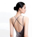 Velvet Cross-Back Ballet Leotard | Women | S–XXL