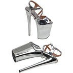 Shiny Slip-On Platform Sandal Heel – 9 Inch Stage & Pole Dance