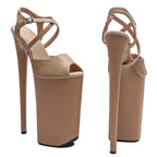 10-Inch Matte Platform Sandals - Exotic Dance Heels