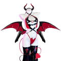 Devil Bat Wing Costume Set | Vinyl Lingerie with Wings & Horns