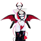 Devil Bat Wing Costume Set | Vinyl Lingerie with Wings & Horns