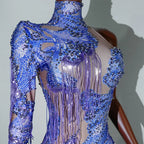Luxe Rhythm Fringe & Rhinestone Performance Set — Multi‑Color Variants (One Size Fits S–XL)