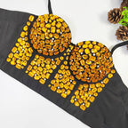 Heavy Beading Rhinestone Bustier | Colorful Crystal Corset Top