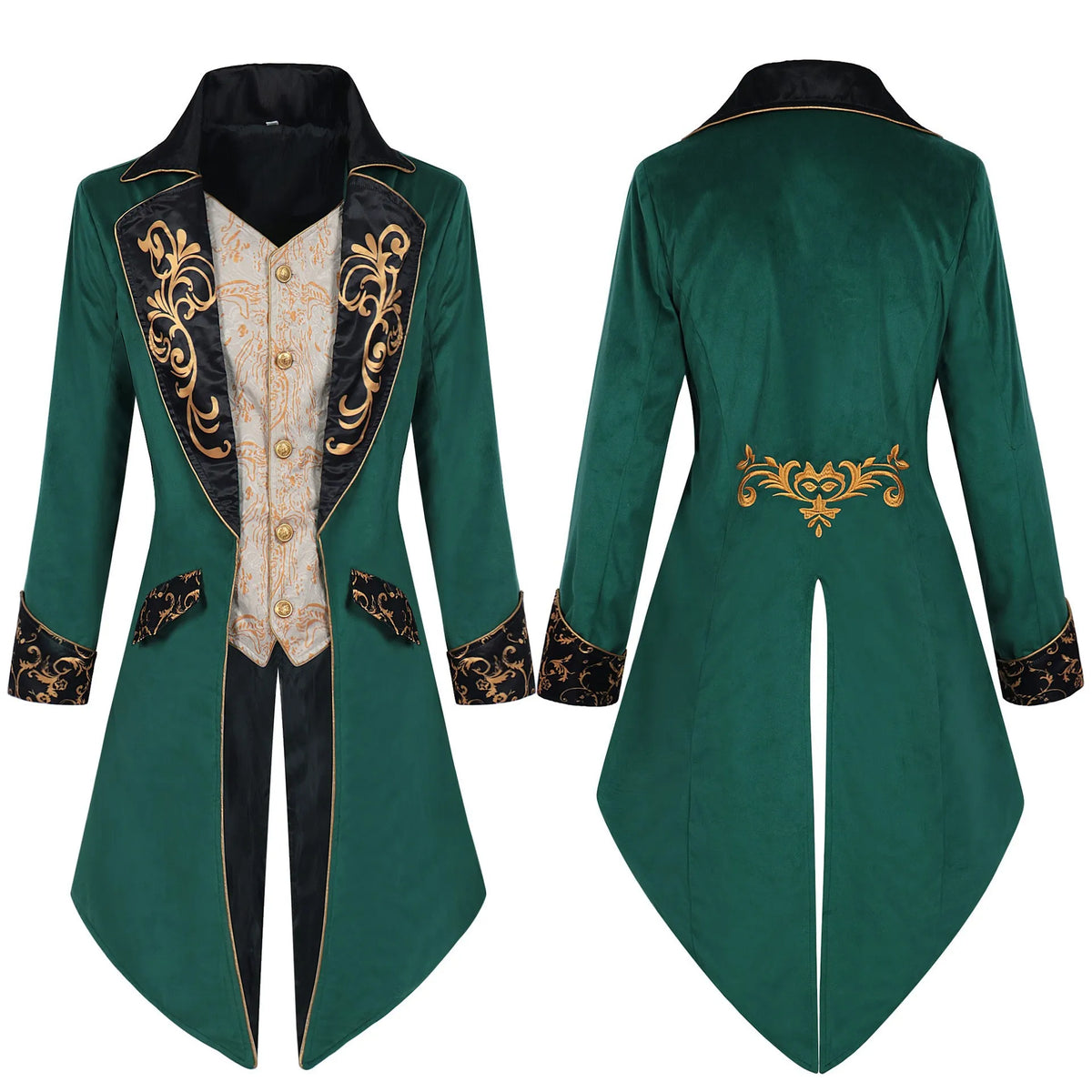Steampunk Tailcoat | Gold Scrollwork