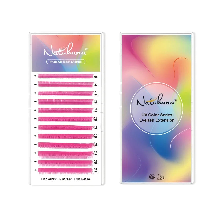 UV Neon Colored Lash Extensions | Individual | 8-14mm Mix
