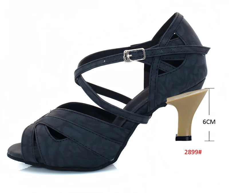 Latin Ballroom Dance Heels | Cuban Heel | Multi-Color