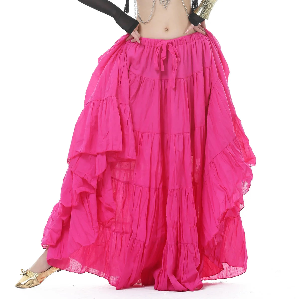 Tribal Gypsy Belly Dance Skirt | 21-Yard Linen Maxi