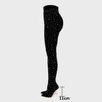 Rhinestone Legging Boots | Over-the-Knee Stiletto | Stretch