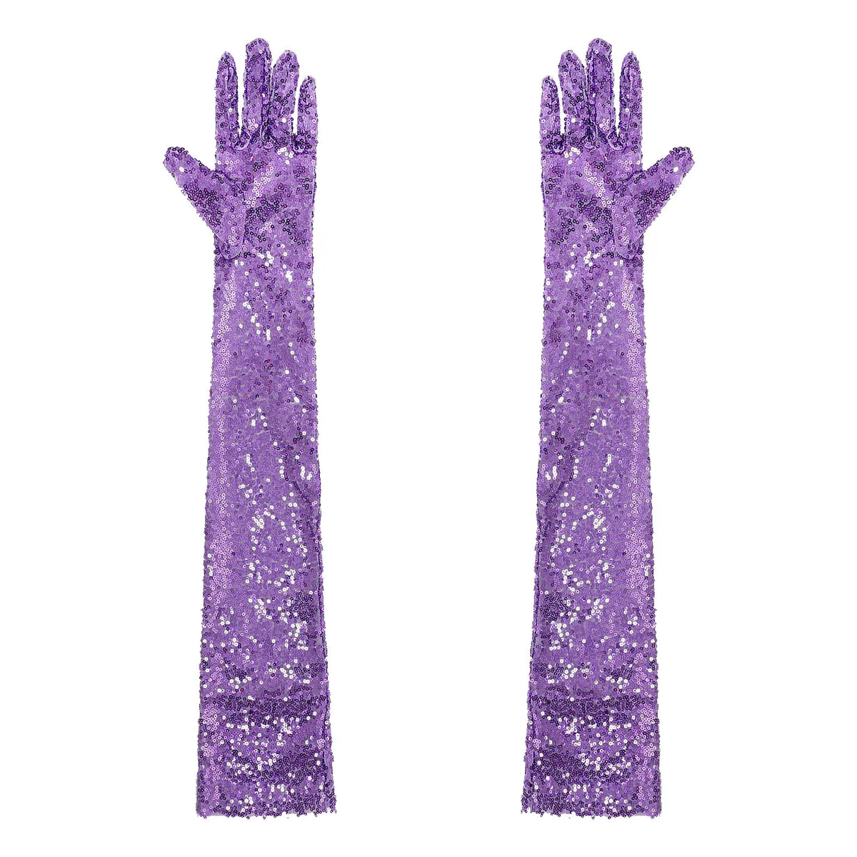Starlight Sequin Elbow-Length Opera Gloves