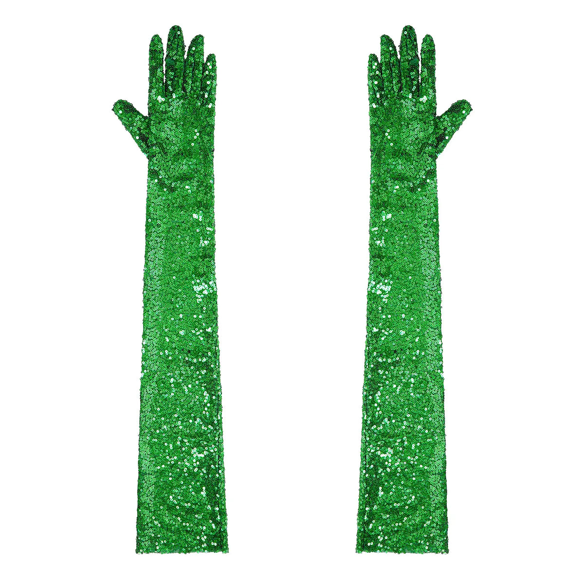 Starlight Sequin Elbow-Length Opera Gloves