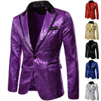 Men's Sequin Blazer | One Button | Stage