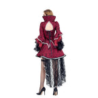 Vampire Queen Stage Costume | Lace Bell Sleeve High-Low Dress