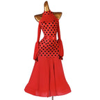 Polka Dot Ballroom Dress | Long Sleeves | 2 Colors | XXS-XXL