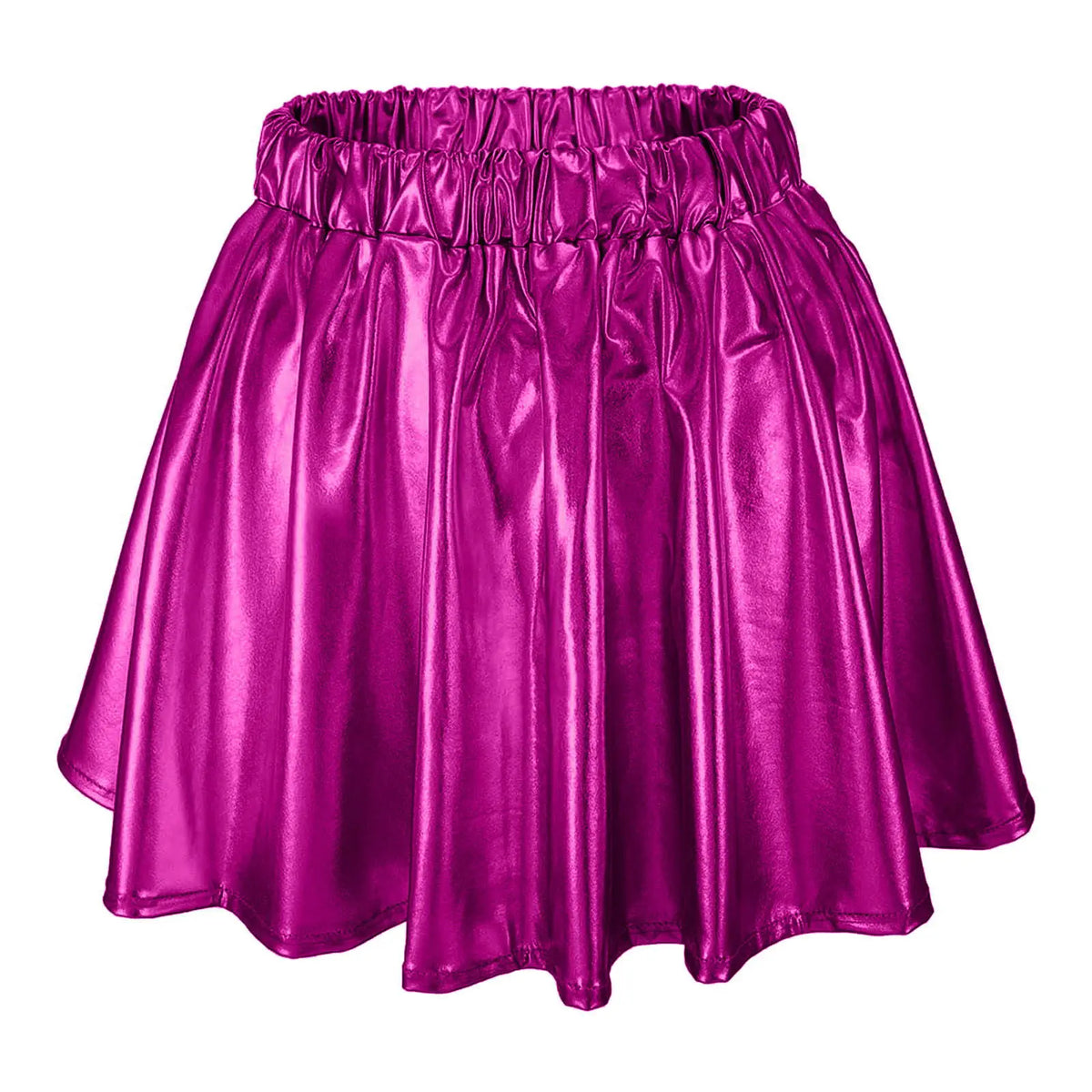 Metallic Swing Stage Skirt | Elastic Waist