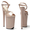 9-Inch Patent Open-Toe Platform Sandals