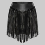 Metallic Fringe Performance Shorts - High Waist Stage Dance Hot Pants