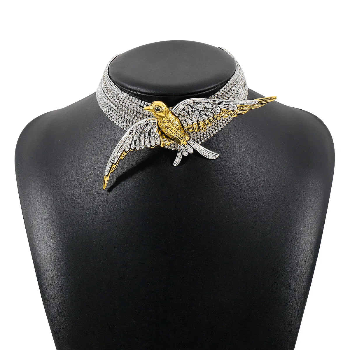 Rhinestone Choker | Swallow Wings