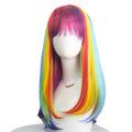 Rainbow Straight Wig | Bangs | Pride & Stage