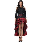 Pirate Buccaneer Costume | Hi-Low Skirt & Top Set