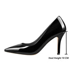Patent Leather Pumps | Pointed Toe | 10cm Thin Heel
