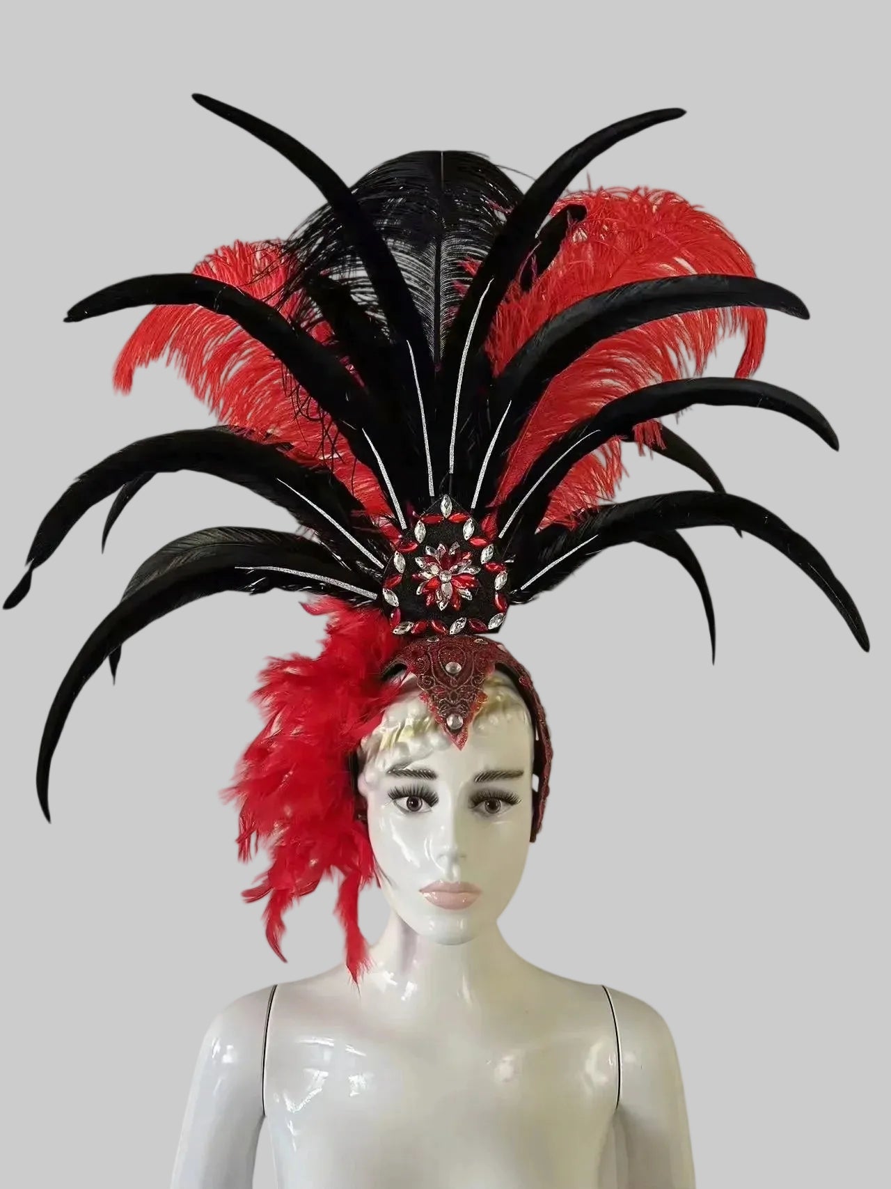 Feather Headdress - Samba Carnival Performance Headpiece