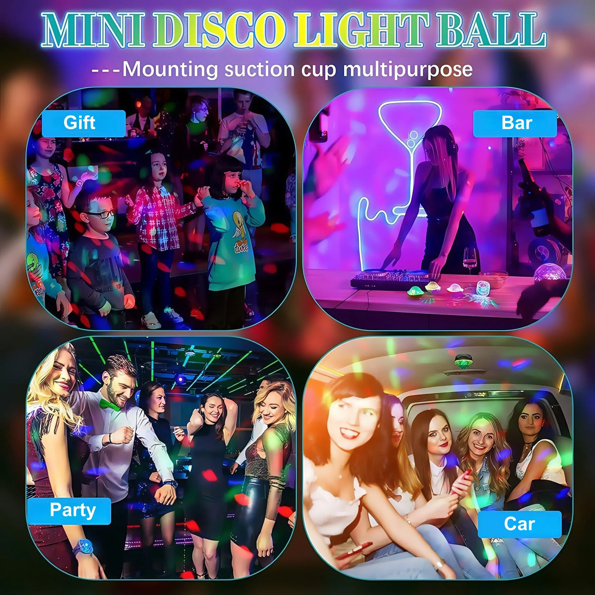 LED Disco Ball Wristband | Sound-Activated Rave Light