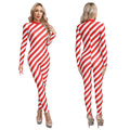 Candy Cane Bodysuit | Red & White